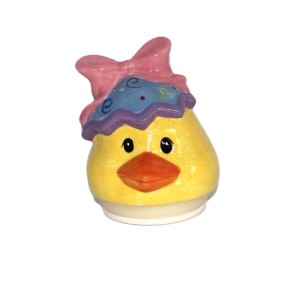 Davids Cookie Jar Ceramic Pastel Blue Large Easter Egg 12" Holiday - Picture 9 of 11